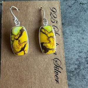 Honey Dahlia Sterling Silver Earrings